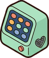 Gadgets and devices, a sticker from the Space Cabin world