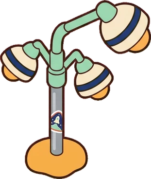 Floor lamps, a sticker from the Space Cabin world