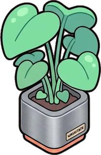 Floor plants, a sticker from the Space Cabin world