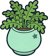 Small plants, a sticker from the Space Cabin world