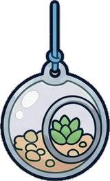 Small plants, a sticker from the Space Cabin world