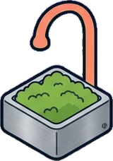 Small plants, a sticker from the Space Cabin world
