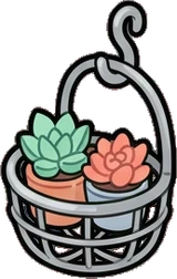 Garlands and hanging things, a sticker from the Space Cabin world