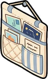 Garlands and hanging things, a sticker from the Space Cabin world