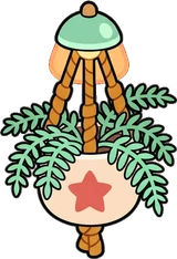 Hanging plants, a sticker from the Space Cabin world