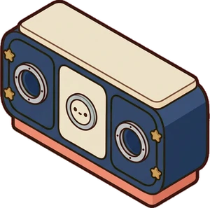 Dressers and low cabinets, a sticker from the Space Cabin world