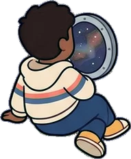 People lying down, a sticker from the Space Cabin world
