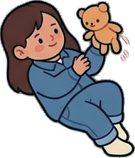 People lying down, a sticker from the Space Cabin world