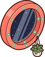 Mirrors, a sticker from the Space Cabin world