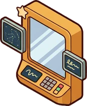 Mirrors, a sticker from the Space Cabin world