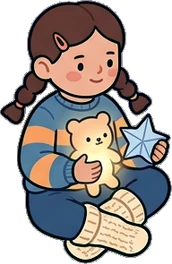 People sitting, a sticker from the Space Cabin world