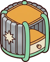 Side tables, a sticker from the Space Cabin world