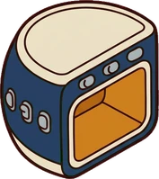 Side tables, a sticker from the Space Cabin world