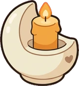 Candles and small lights, a sticker from the Space Cabin world