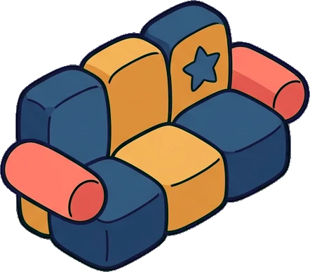 Sofas, a sticker from the Space Cabin world