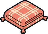 Cushions and blankets, a sticker from the Space Cabin world
