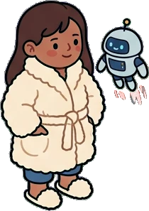 People standing, a sticker from the Space Cabin world