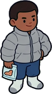 People standing, a sticker from the Space Cabin world