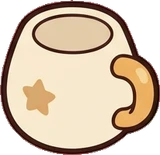 Food and drinks, a sticker from the Space Cabin world