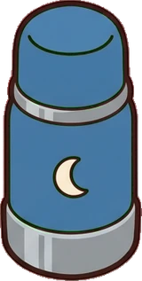 Food and drinks, a sticker from the Space Cabin world