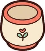 Food and drinks, a sticker from the Space Cabin world