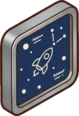Wall art and frames, a sticker from the Space Cabin world