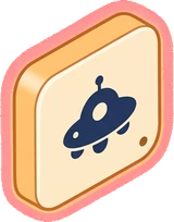 Wall art and frames, a sticker from the Space Cabin world