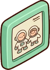 Wall art and frames, a sticker from the Space Cabin world