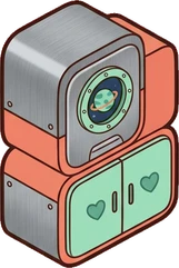 Wall cabinets, a sticker from the Space Cabin world