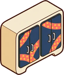 Wall cabinets, a sticker from the Space Cabin world