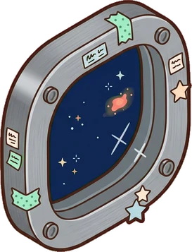 Windows, a sticker from the Space Cabin world