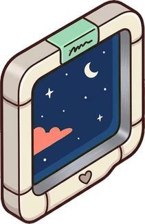 Windows, a sticker from the Space Cabin world