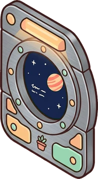 Windows, a sticker from the Space Cabin world