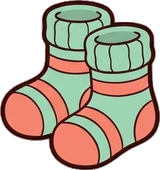Bags, hats and shoes, a sticker from the Space Cabin world