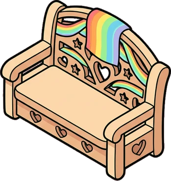 Benches, a sticker from the The Unicorn Stable world