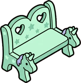 Benches, a sticker from the The Unicorn Stable world