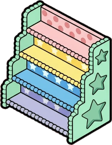 Bookcases, a sticker from the The Unicorn Stable world