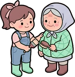 People together, a sticker from the The Unicorn Stable world