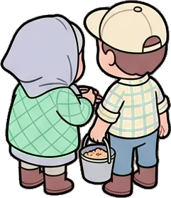 People together, a sticker from the The Unicorn Stable world