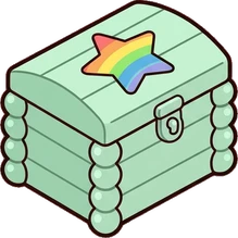 Chests and trunks, a sticker from the The Unicorn Stable world