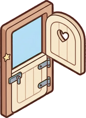 Doors, a sticker from the The Unicorn Stable world