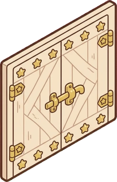 Doors, a sticker from the The Unicorn Stable world