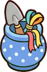 Baskets and floor things, a sticker from the The Unicorn Stable world