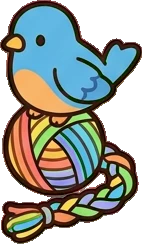 Baskets and floor things, a sticker from the The Unicorn Stable world