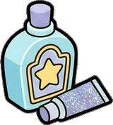 Baskets and floor things, a sticker from the The Unicorn Stable world
