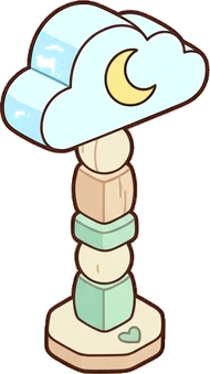 Floor lamps, a sticker from the The Unicorn Stable world