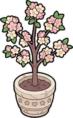 Floor plants, a sticker from the The Unicorn Stable world