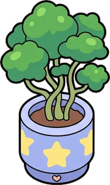 Floor plants, a sticker from the The Unicorn Stable world