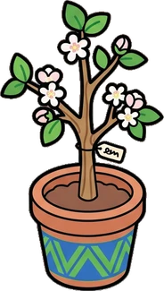 Floor plants, a sticker from the The Unicorn Stable world