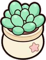 Small plants, a sticker from the The Unicorn Stable world